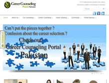 Tablet Screenshot of careercounselingportal.com